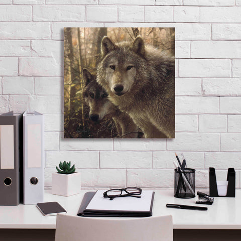 Image of 'Wood Land Companions' by Collin Bogle, Canvas Wall Art,18x18