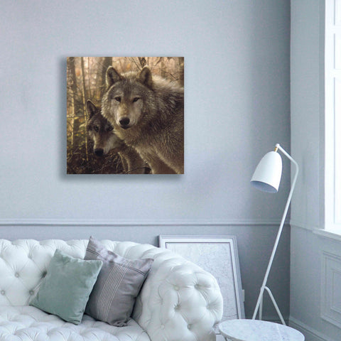 Image of 'Wood Land Companions' by Collin Bogle, Canvas Wall Art,37x37