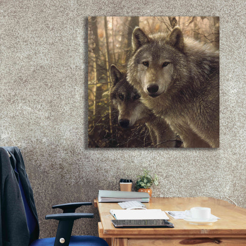 Image of 'Wood Land Companions' by Collin Bogle, Canvas Wall Art,37x37