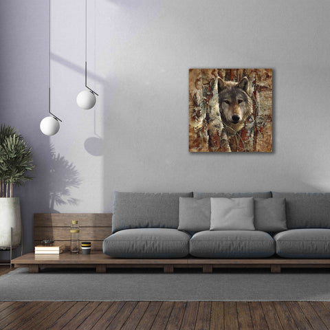 Image of 'Wolf Spirit' by Collin Bogle, Canvas Wall Art,37x37