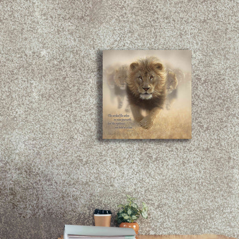 Image of 'Wicked Flee' by Collin Bogle, Canvas Wall Art,18x18