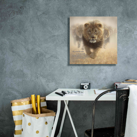 Image of 'Wicked Flee' by Collin Bogle, Canvas Wall Art,18x18