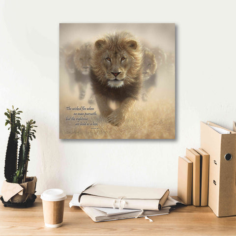 Image of 'Wicked Flee' by Collin Bogle, Canvas Wall Art,18x18