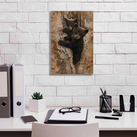 Image of 'Curious Cubs' by Collin Bogle, Canvas Wall Art,12x18