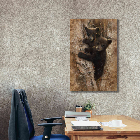 Image of 'Curious Cubs' by Collin Bogle, Canvas Wall Art,26x40