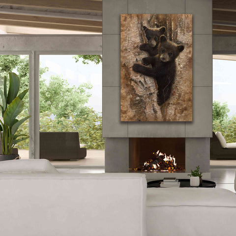 Image of 'Curious Cubs' by Collin Bogle, Canvas Wall Art,40x60