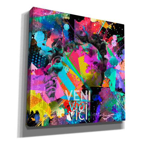 Image of 'Michelangelo's David Color' Canvas Wall Art