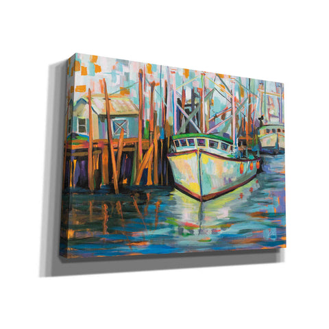 Image of "At the Dock" by Jeanette Vertentes, Giclee Canvas Wall Art