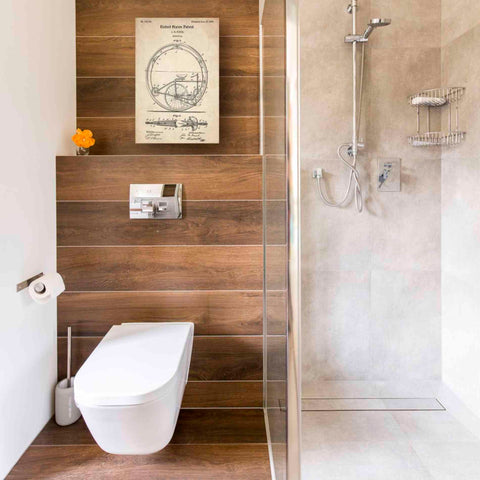 Image of 'Monocycle Vintage Patent' Canvas Wall Art,12 x 18