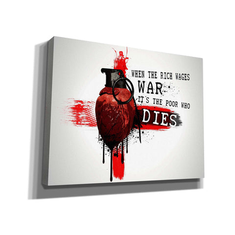 Image of "When The Rich Wages War" by Nicklas Gustafsson, Giclee Canvas Wall Art