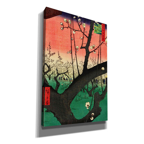 Image of 'Plum Park in Kameido' by Ando Hiroshige Canvas Wall Art