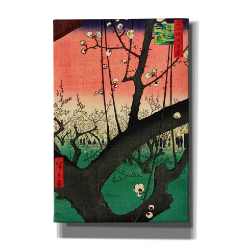 Image of 'Plum Park in Kameido' by Ando Hiroshige Canvas Wall Art