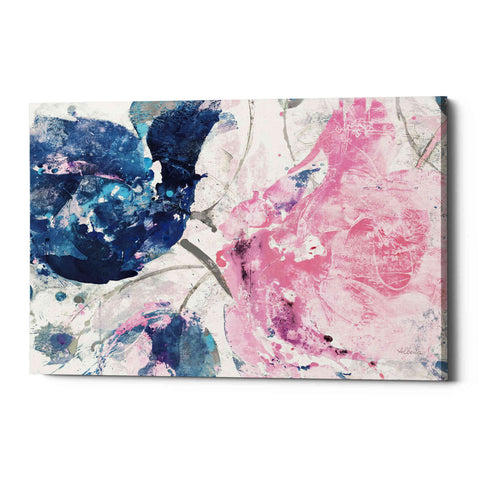 Image of 'Fireworks Abstract Navy Blue Flower Crop' by Albena Hristova, Canvas Wall Art