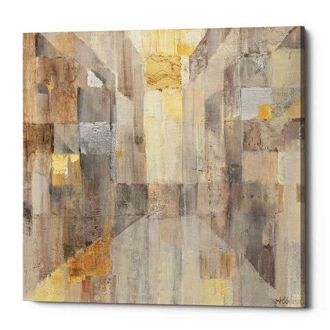 Image of 'The Gold Square' by Albena Hristova, Canvas Wall Art