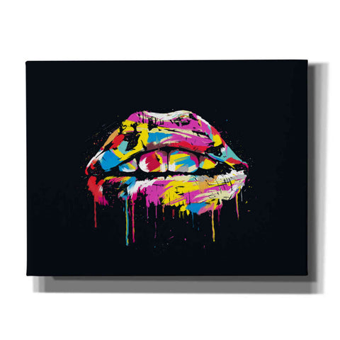 Image of 'Colorful Lips' by Balazs Solti, Giclee Canvas Wall Art