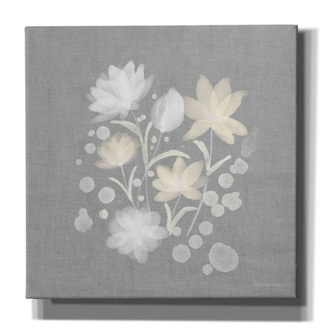 Image of 'Flower Bunch on Linen II' by Bluebird Barn, Canvas Wall Art,Size 1 Sqaure