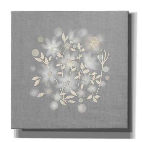 Image of 'Flower Bunch on Linen III' by Bluebird Barn, Canvas Wall Art,Size 1 Sqaure