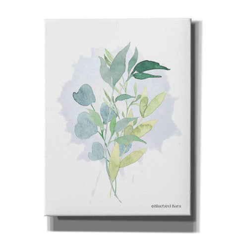 Image of 'Watercolor Greenery Series II' by Bluebird Barn, Canvas Wall Art,Size B Portrait