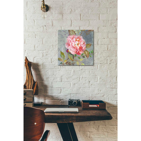 Image of 'Peonies and Paisley II' by Danhui Nai, Canvas Wall Art,12 x 12