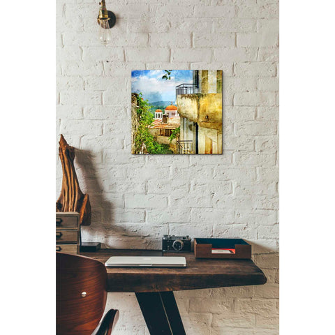 Image of 'Santorini II' Canvas Wall Art,12 x 12