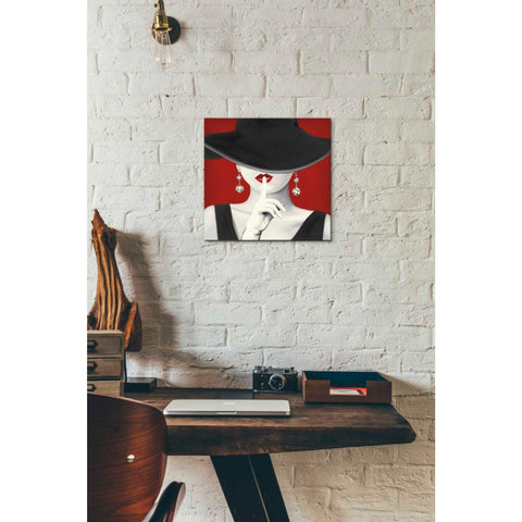 Image of 'Haute Chapeau Rouge I' by Marco Fabiano, Canvas Wall Art,12 x 12