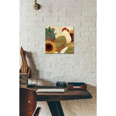 Image of 'Spice Roosters I' by Veronique Charron, Canvas Wall Art,12 x 12