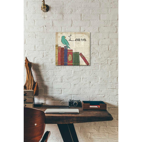 Image of 'Bird Inspiration Learn' by Elyse DeNeige, Canvas Wall Art,12 x 12