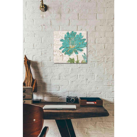 Image of 'Bookshelf Botanical IV' by Katie Pertiet, Canvas Wall Art,12 x 12