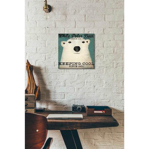 Image of 'Polar Bear Soda Co' by Ryan Fowler, Canvas Wall Art,12 x 12