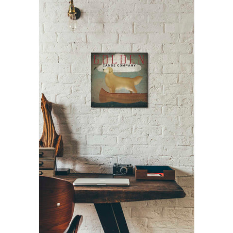 Image of 'Golden Dog Canoe Co' by Ryan Fowler, Canvas Wall Art,12 x 12