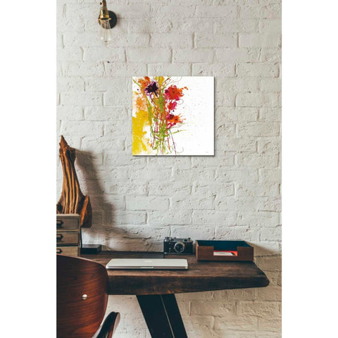 Image of 'Flower Tango on White' by Jan Griggs, Giclee Canvas Wall Art