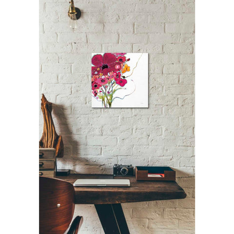 Image of 'Crazy Daisy Pink' by Jan Griggs, Giclee Canvas Wall Art