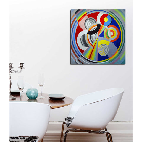 Image of 'Rythme n1' by Robert Delaunay Canvas Wall Art,12 x 12