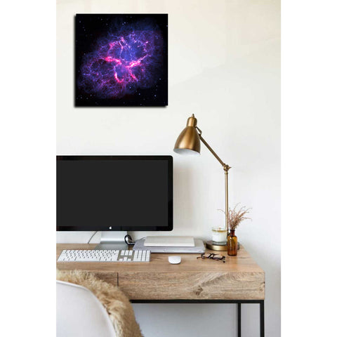 Image of 'Crab Nebula' Hubble Space Telescope Canvas Wall Art,12 x 12