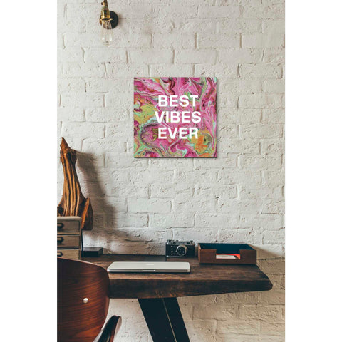 Image of 'Best Vibes Ever' by Linda Woods, Canvas Wall Art,12 x 12