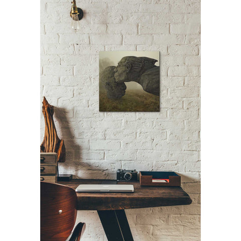 Image of 'Mother's Kiss' by Dariusz Klimczak, Canvas Wall Art,12 x 12