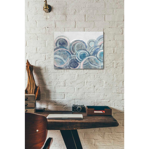 Image of 'Variation Blue Grey Pink' by Silvia Vassileva, Canvas Wall Art,12 x 16