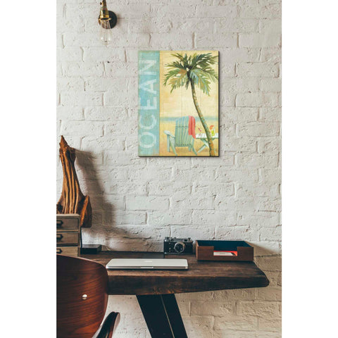 Image of 'Ocean Beach II' by Daphne Brissonet, Canvas Wall Art,12 x 16