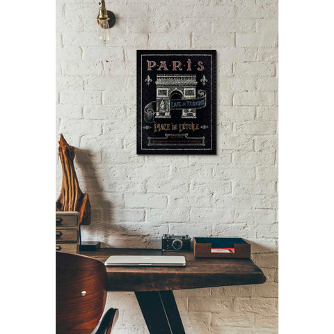 Image of 'Travel to Paris II' by Daphne Brissonet, Canvas Wall Art,12 x 16