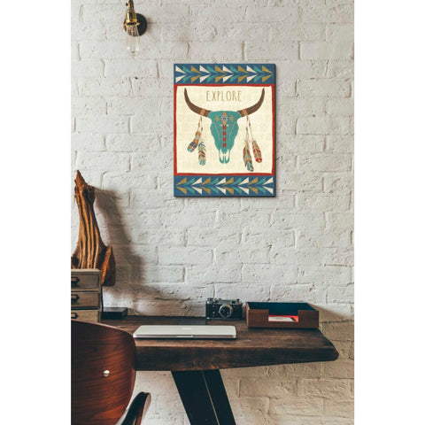 Image of 'Southwest at Heart II FLAG' by Veronique Charron, Canvas Wall Art,12 x 16