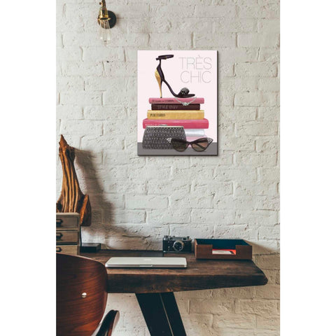 Image of 'Paris Style III Gold and Black' by Marco Fabiano, Canvas Wall Art,12 x 16