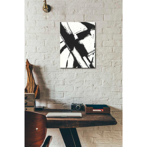 Image of 'Expression Abstract I White Crop' by Shirley Novak, Canvas Wall Art,12 x 16