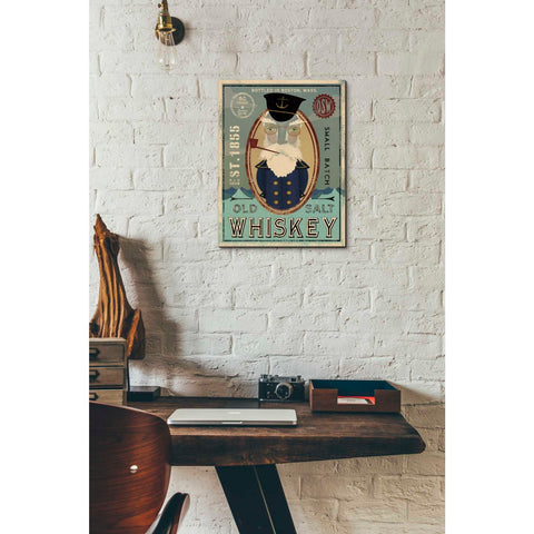 Image of 'Fisherman III Old Salt Whiskey' by Ryan Fowler, Canvas Wall Art,12 x 16