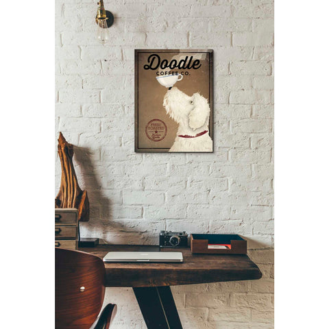 Image of 'Doodle Coffee' by Ryan Fowler, Canvas Wall Art,12 x 16