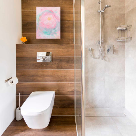 Image of 'Pink Peony' Canvas Wall Art,12 x 16