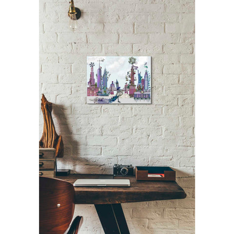 Image of 'New York City, Menagerie' by Fab Funky Canvas Wall Art,16 x 12