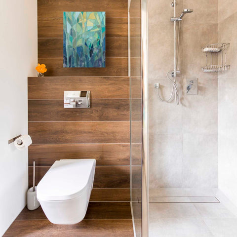 Image of 'Stained Glass Forest I' by Grace Popp Canvas Wall Art,12 x 16