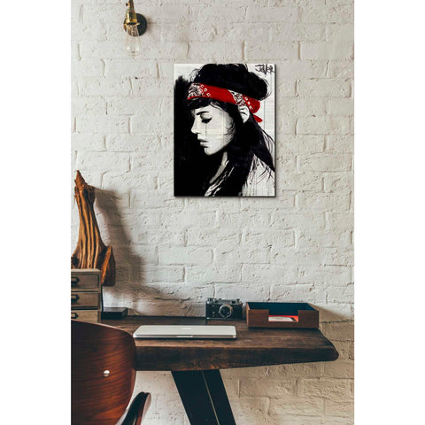 Image of 'Red Bandana' by Loui Jover, Canvas Wall Art,12 x 16