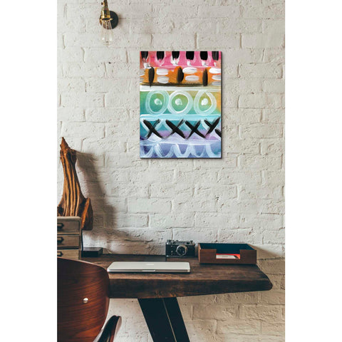 Image of 'Fiesta III' by Linda Woods, Canvas Wall Art,12 x 16