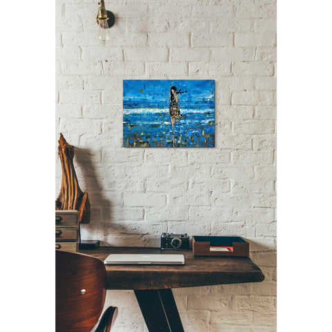 Image of 'The Sea' by Oscar Alvarez Pardo, Canvas Wall Art,16 x 12